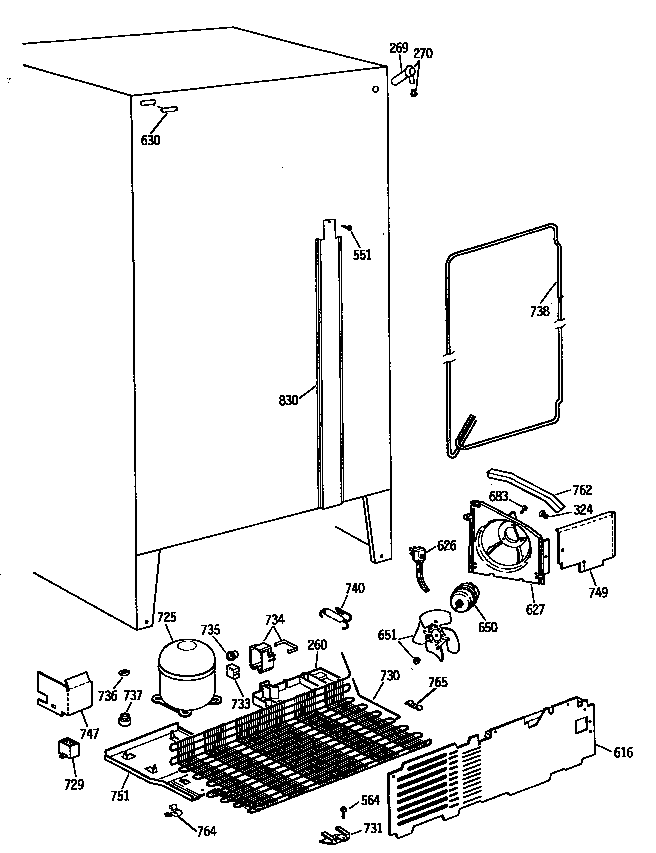 GE TFX20SASMAD unit diagram