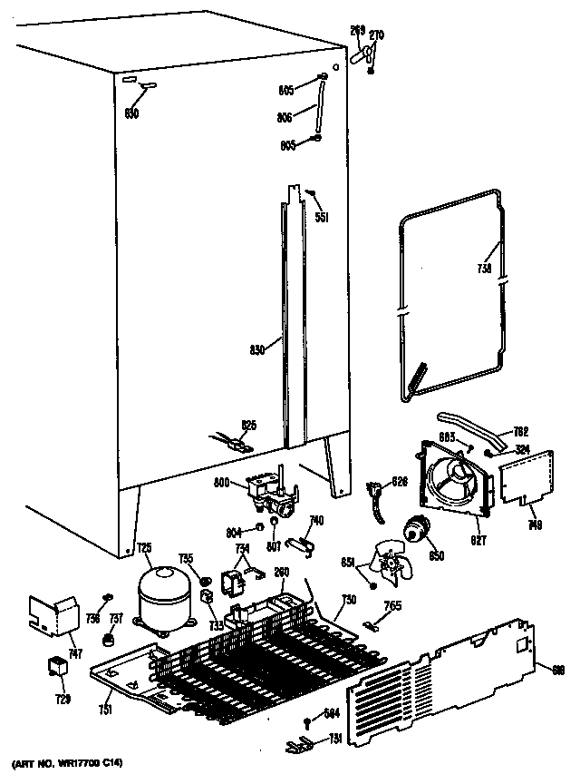 GE TFX24PFSMBB unit diagram