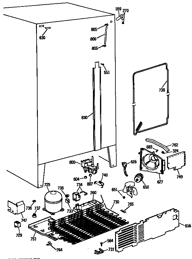 GE TFX27ZRSMWW unit diagram