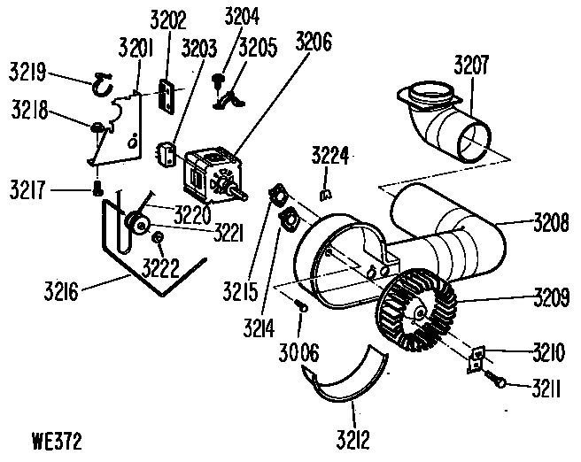 GE DDP1375SBM blower diagram