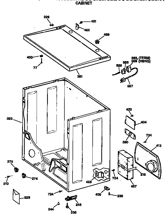 GE DDG7189SBLAA cabinet diagram