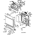 GE GSD1930T60WW door diagram