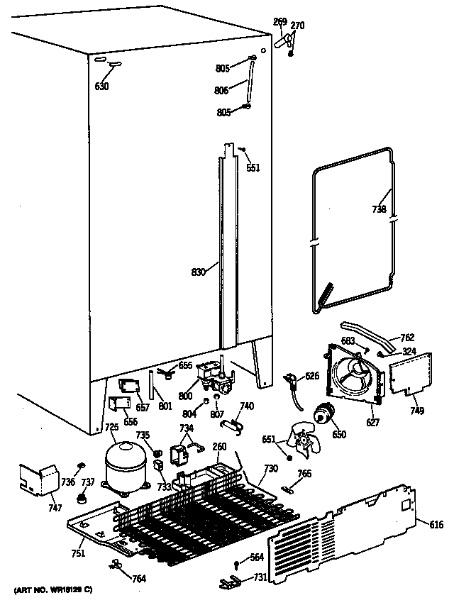 GE TFG24ZRSMWH unit diagram