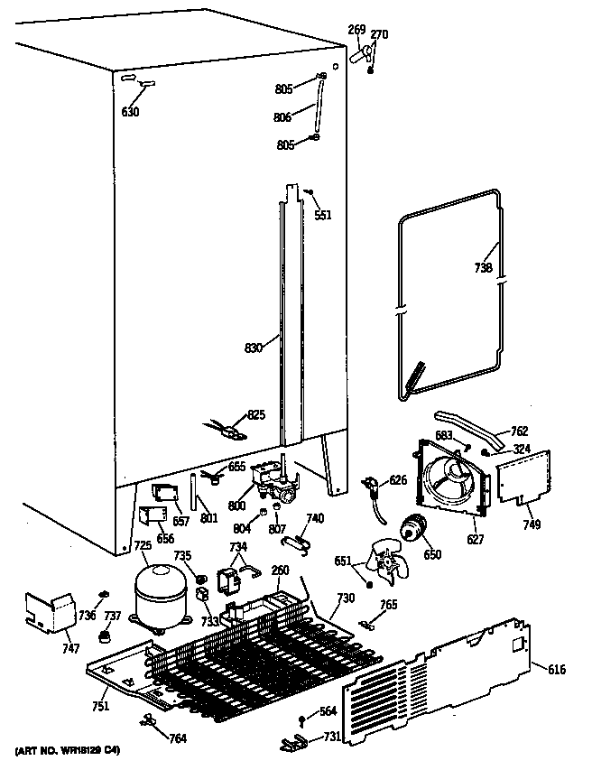 GE TFG27ZFSMWH unit diagram