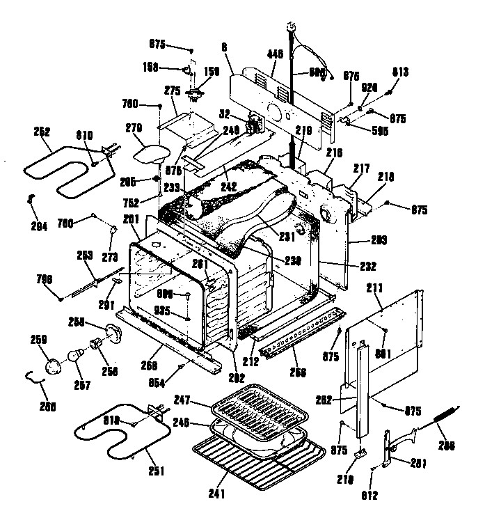 GE JMP29GT1BB oven diagram