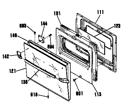 GE JMS08GT1AD door diagram