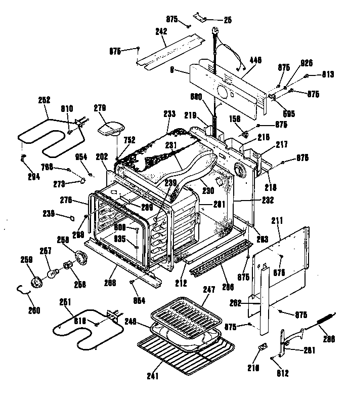 GE JMS08GT1AD oven diagram