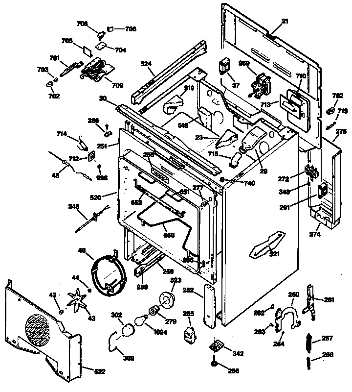 GE JBP90WS2 oven diagram