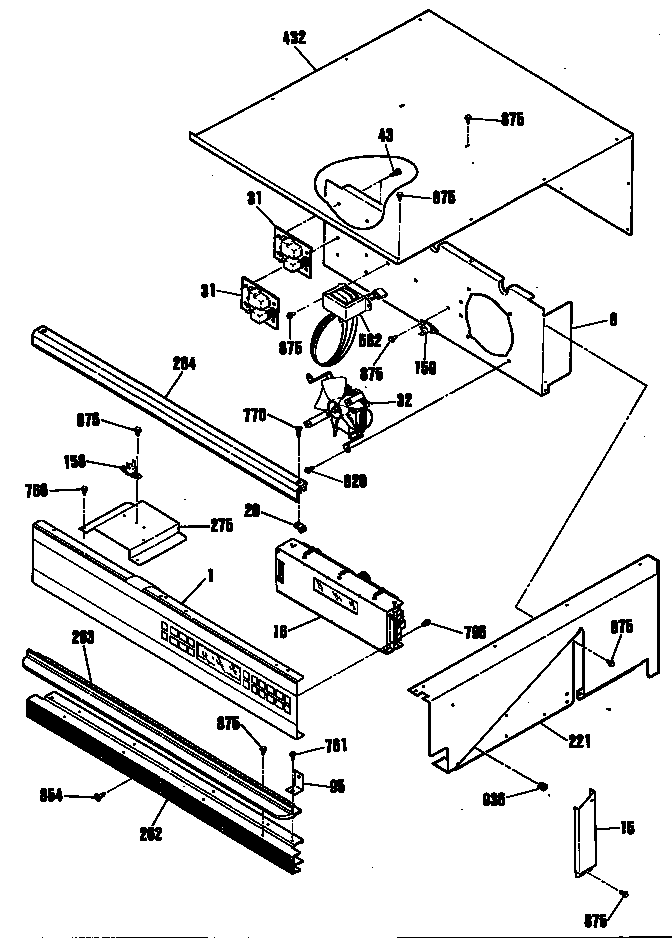 GE ZEK757WP4WG cabinet diagram
