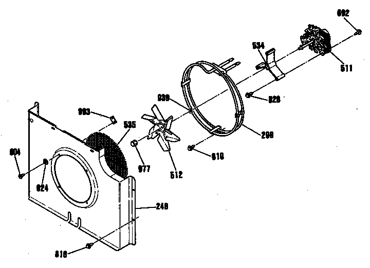 GE ZEK757WP4WG fan diagram
