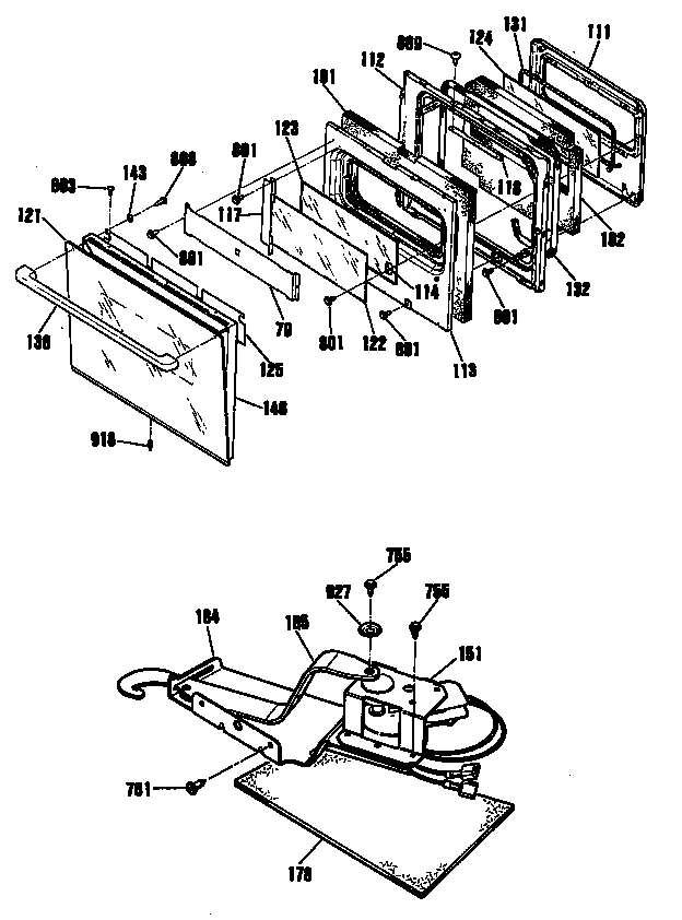 GE ZEK757WP4WG door/lock diagram