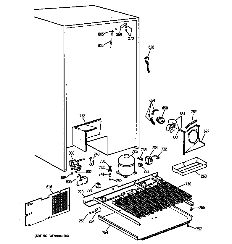 GE TFX30PRYDBB unit parts diagram