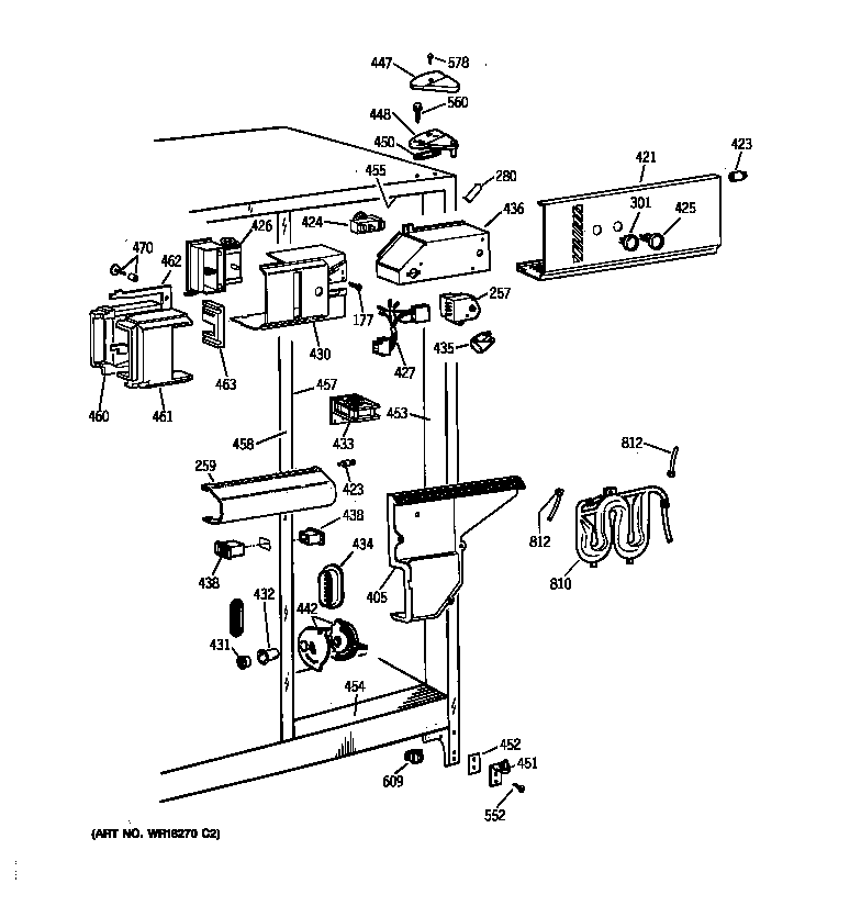 GE TFK24PRXDAA fresh food section diagram