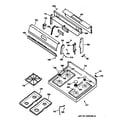 GE JGBS21PEW2WH cooktop diagram