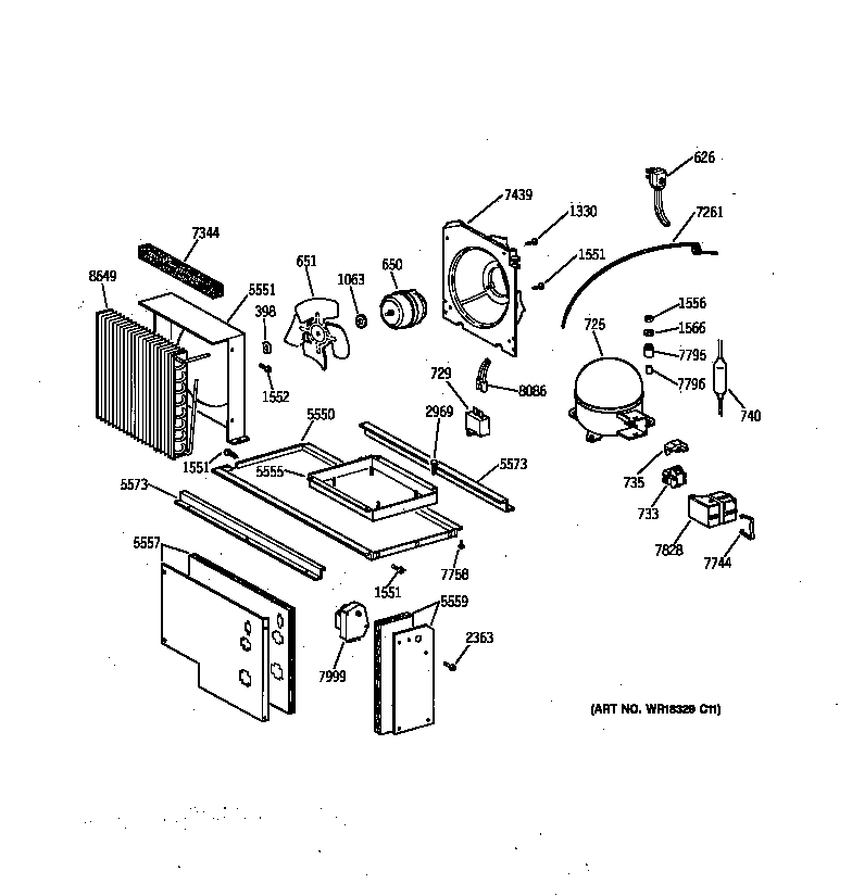 GE ZIS48NYA unit parts diagram