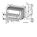 GE TBX18NIZBRWW freezer door diagram