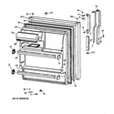 GE TBX18NIZBRWW fresh food door diagram