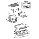 GE TBX18NIZBRWW shelf parts diagram