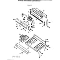 GE JGBP24GEV4WH cooktop diagram