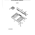 GE JGBS03PV3AD cooktop diagram