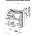 GE TBX18DAXFRAA fresh food door diagram
