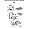 GE TBX18DAXFRAA shelf parts diagram