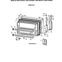 GE TBX21JAXCRAA freezer door diagram