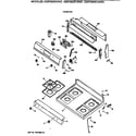 GE JGBP26GEV4WH cooktop diagram