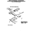 GE DDG8280SAMAA gas valve & burner asm. diagram