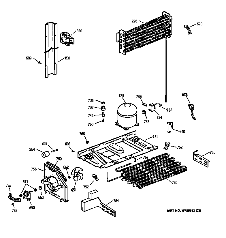 Hotpoint CTX18CABQRAA unit parts diagram