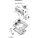 GE JBS17GV3 control panel & cooktop diagram