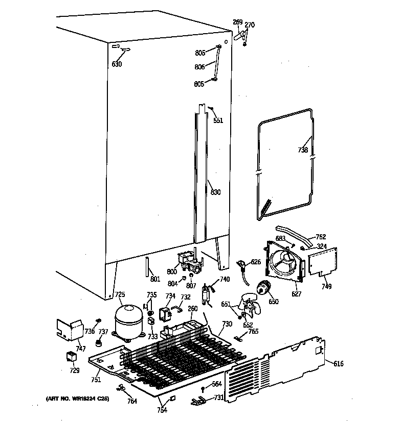 GE TFZ22PRYDWW unit parts diagram