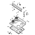 GE JBS03GS2 cooktop diagram