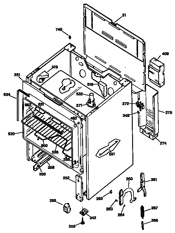 GE JBS16GS2 oven diagram