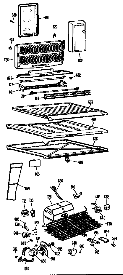 GE TBF19ZBBR unit diagram