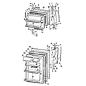 GE TBF17VBBR doors diagram