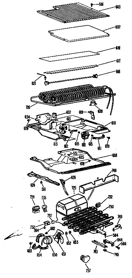 GE TBF21ZBBR unit diagram