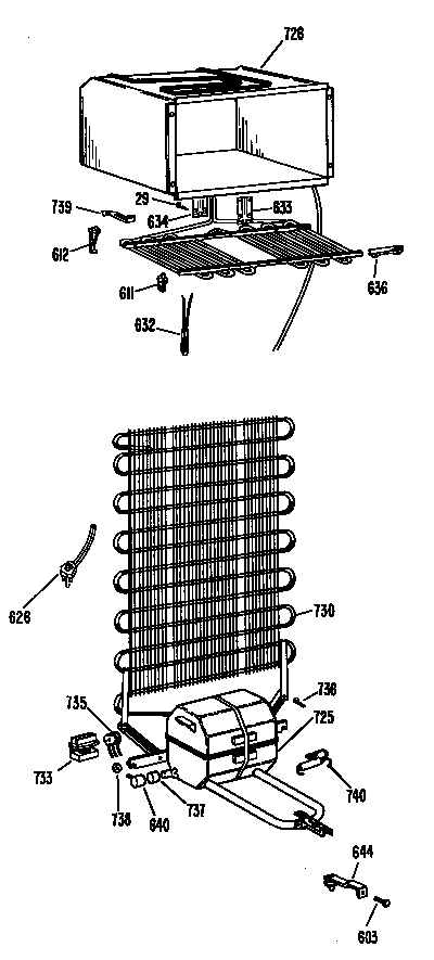 GE TB12SCBL unit diagram