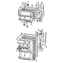 GE TBF17CFBR doors diagram