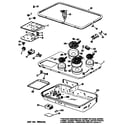 GE JP661B*C1 cooktop diagram