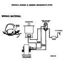 GE JEM4001 microwave oven diagram
