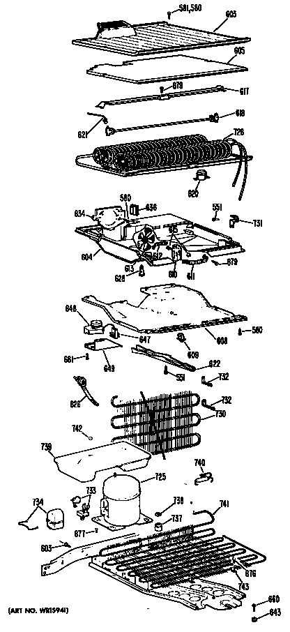 GE TBF14AGBL unit diagram