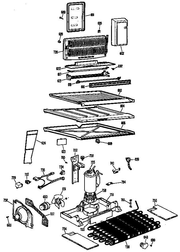GE TBX18AHBR unit diagram