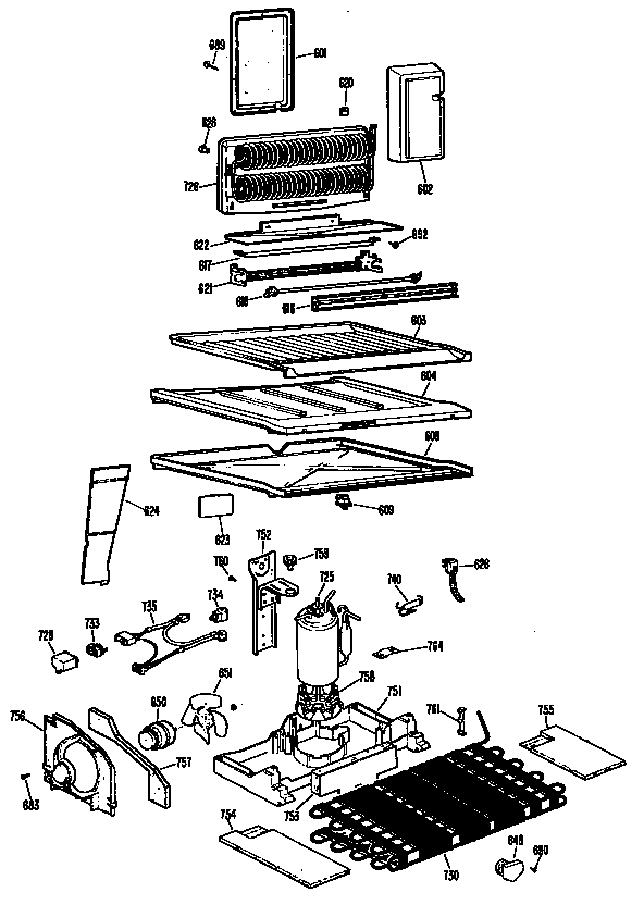 GE TBX20ZHBR unit diagram