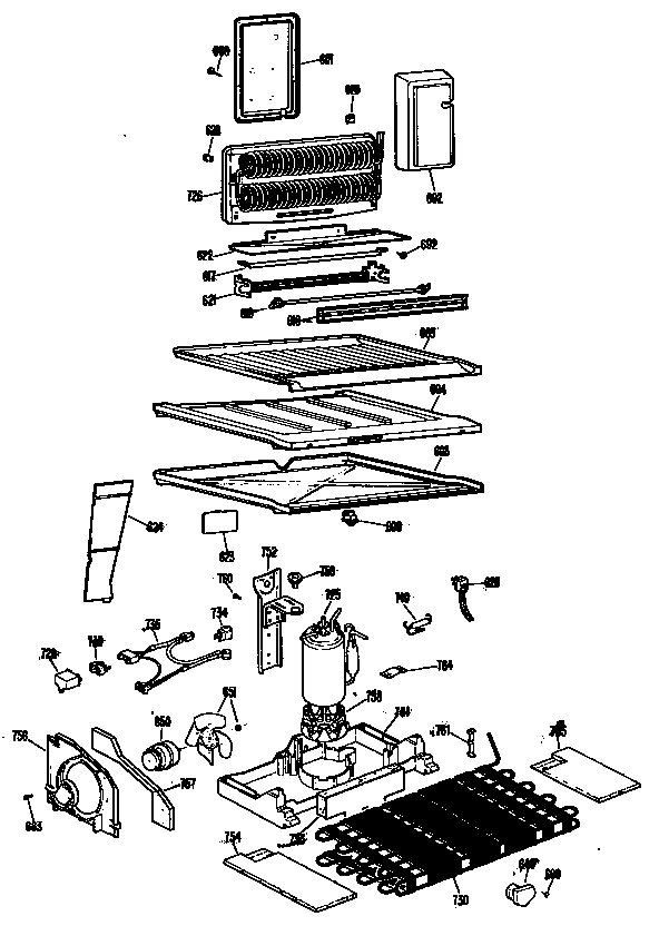 GE TBX20PGRR unit diagram