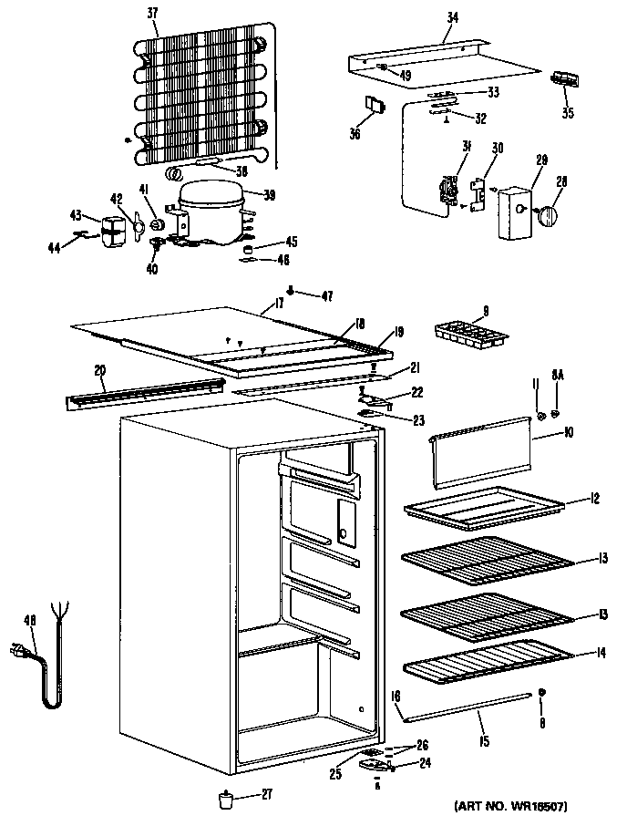 GE SC4SJQ cabinet diagram
