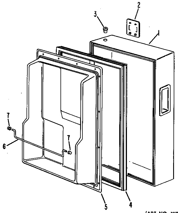 GE TA2SJC door diagram