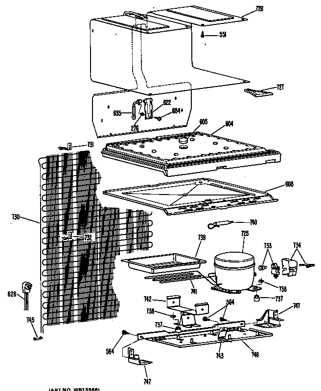 GE TB15SJCLAD unit diagram