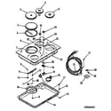 GE JP3322L1 cooktop diagram