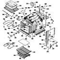 GE ZEK736GP1BG oven diagram